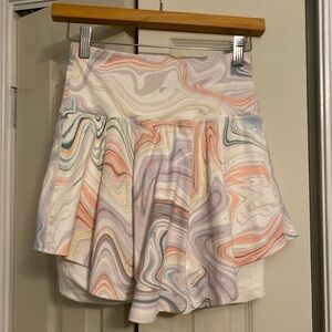 Pastel Swirl Patterned Skirt